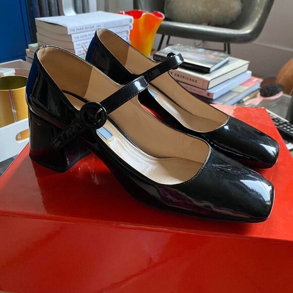 Prada black patent-leather mary janes - Picture 1 of 4